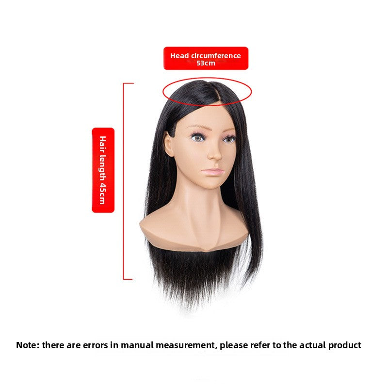 Human Hair Styling Mannequin Head with Shoulder