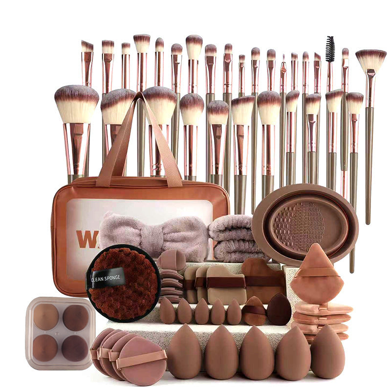 67-Piece Makeup Brush and Sponge Kit
