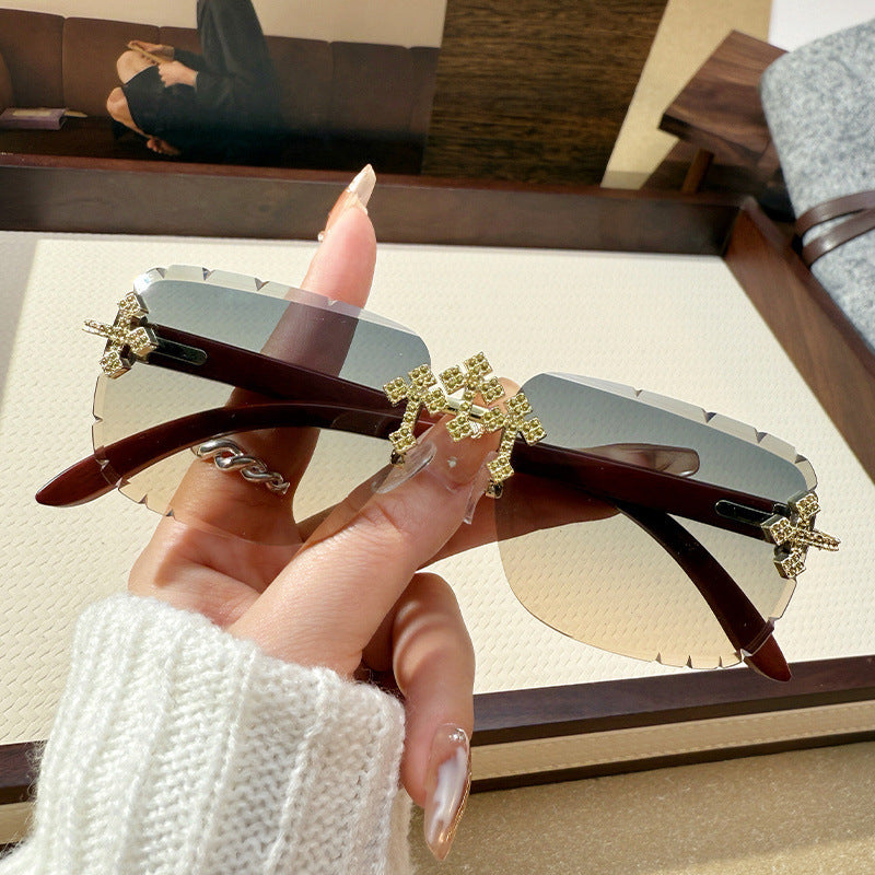 Large Square Frame Sunglasses