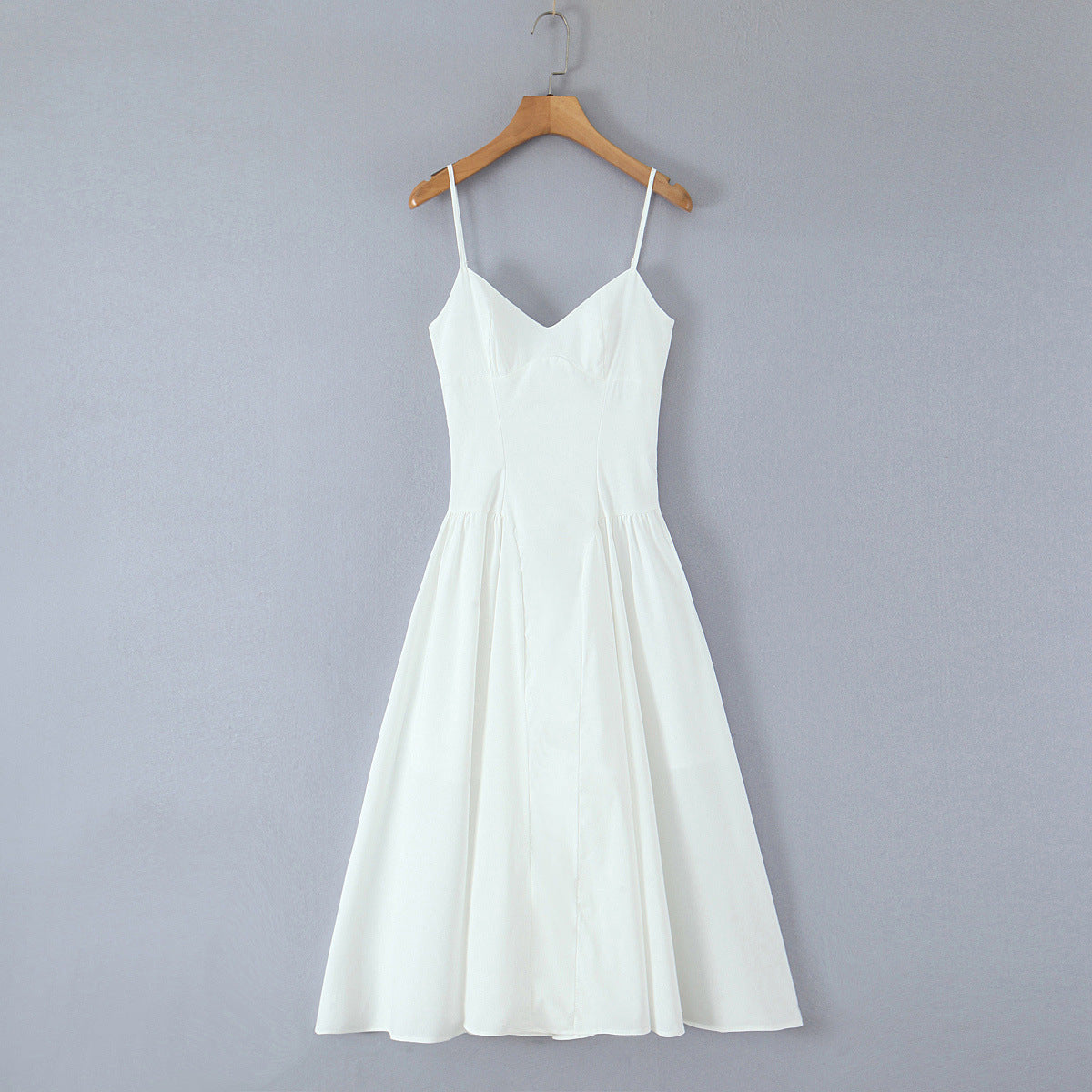 Strappy Wrinkled Suspender Dress