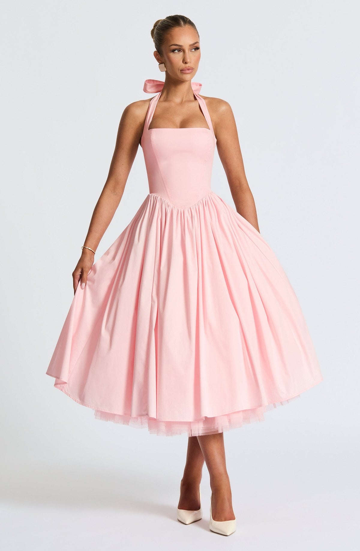 Elegant Fluffy Mesh Dress
