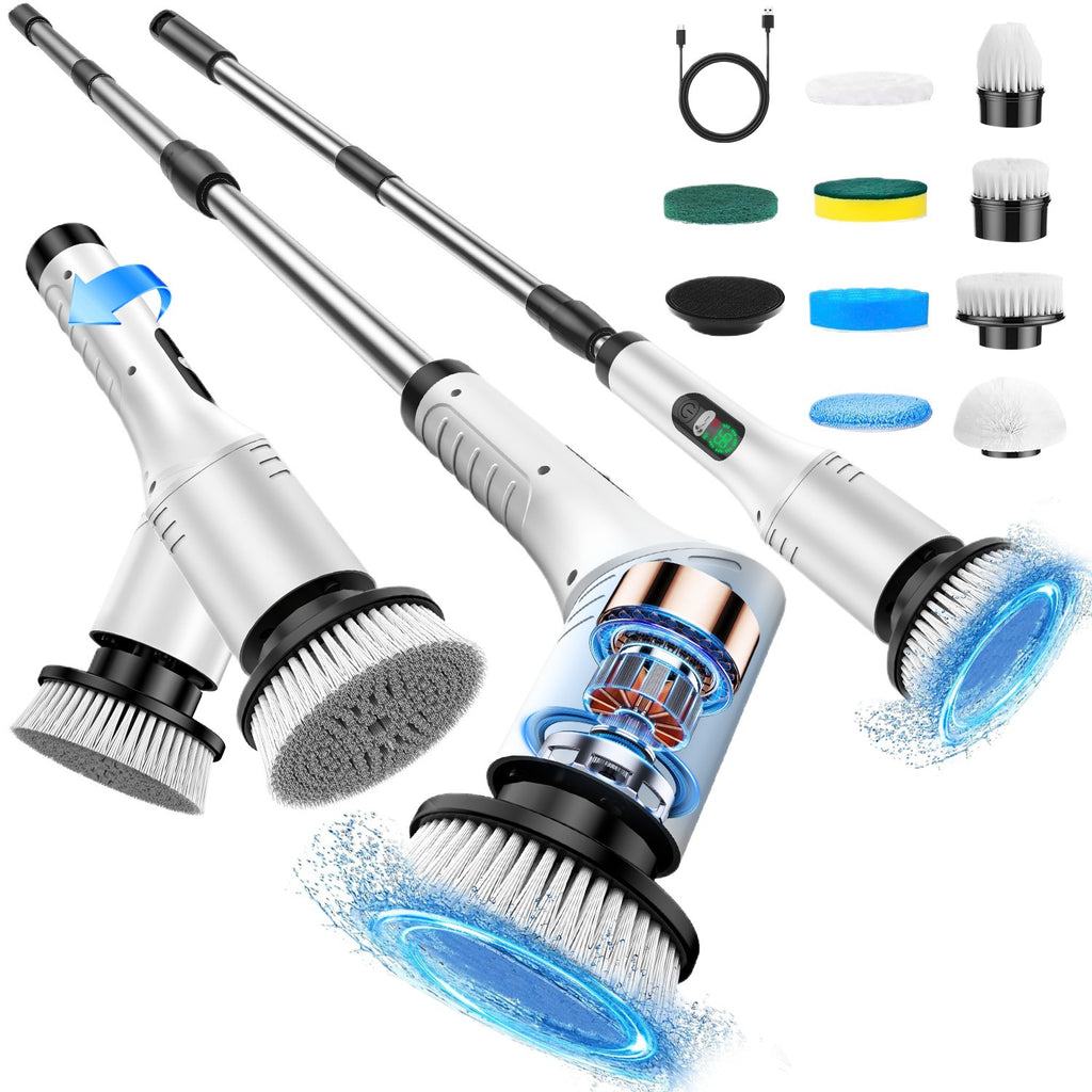 Electric Digital Display Multi-Functional Cleaning Brush