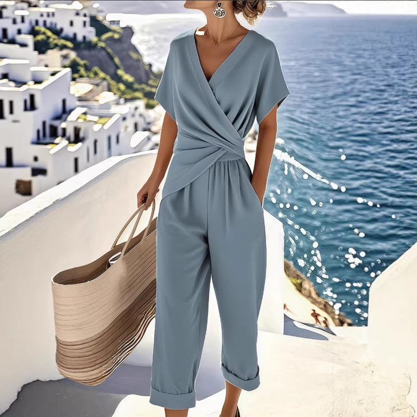 Women's Short Sleeve Casual Set
