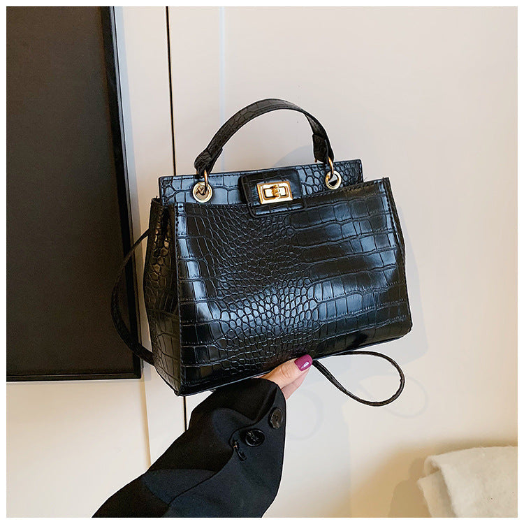 Textured PU Crossbody Bag with Phone Pocket