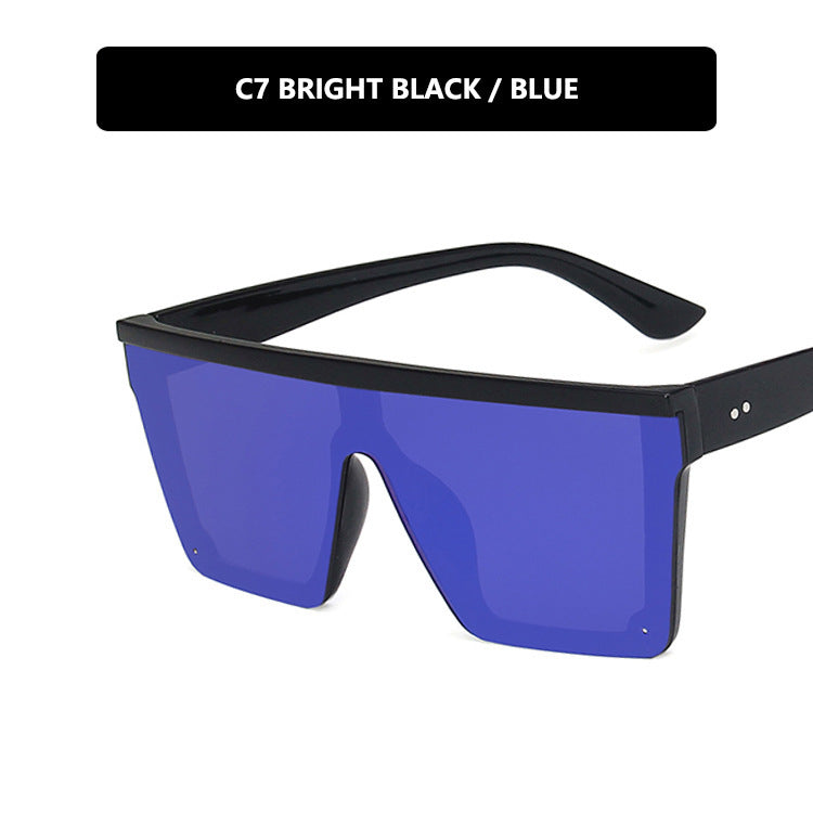 Purple Retro Square Frame Sunglasses