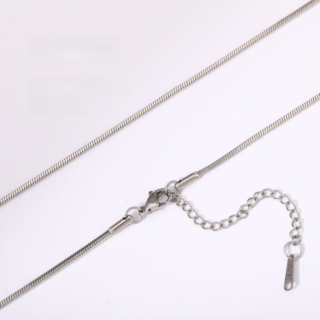 Versatile Braided Chain and Blade Necklace