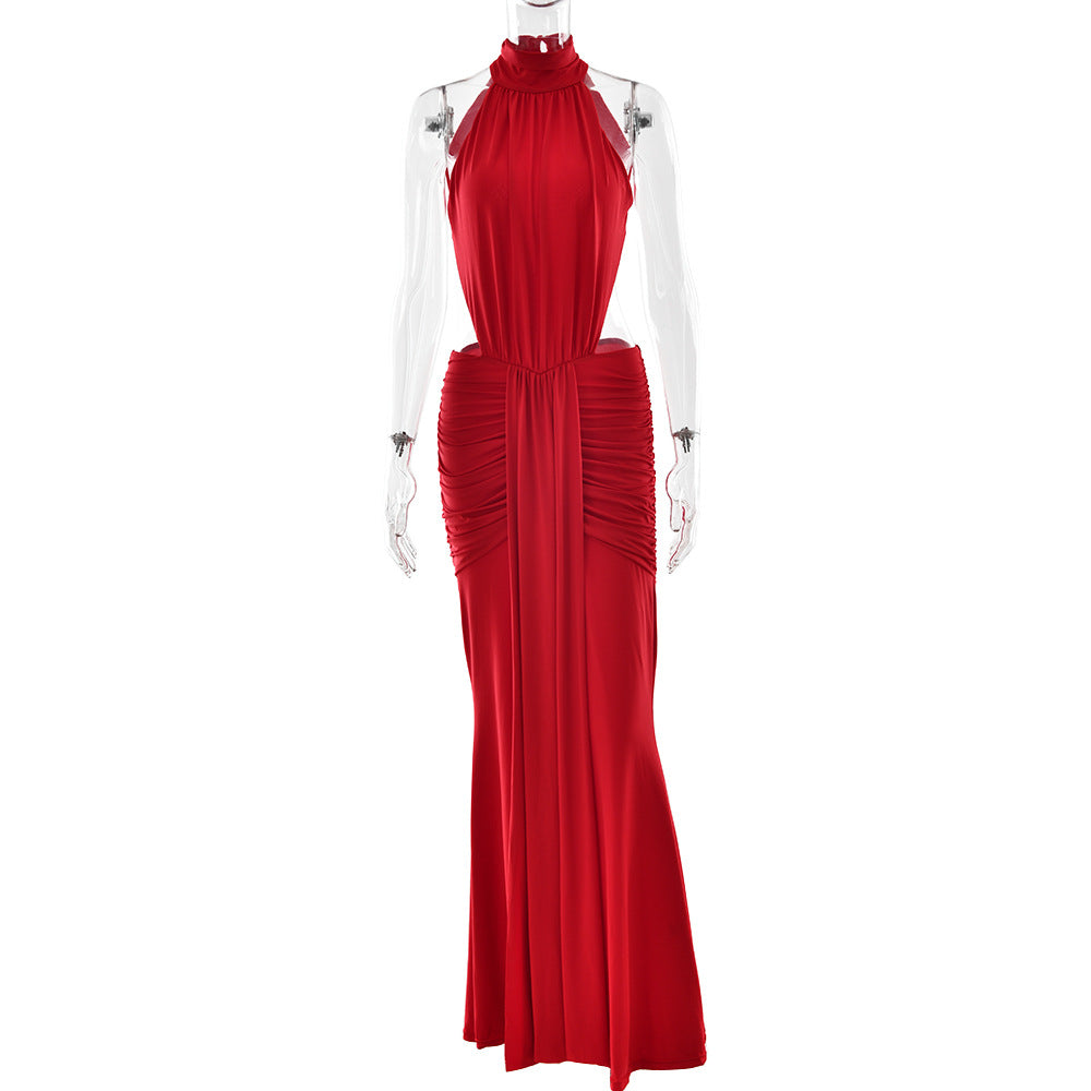 Elegant Backless Mermaid Evening Gown