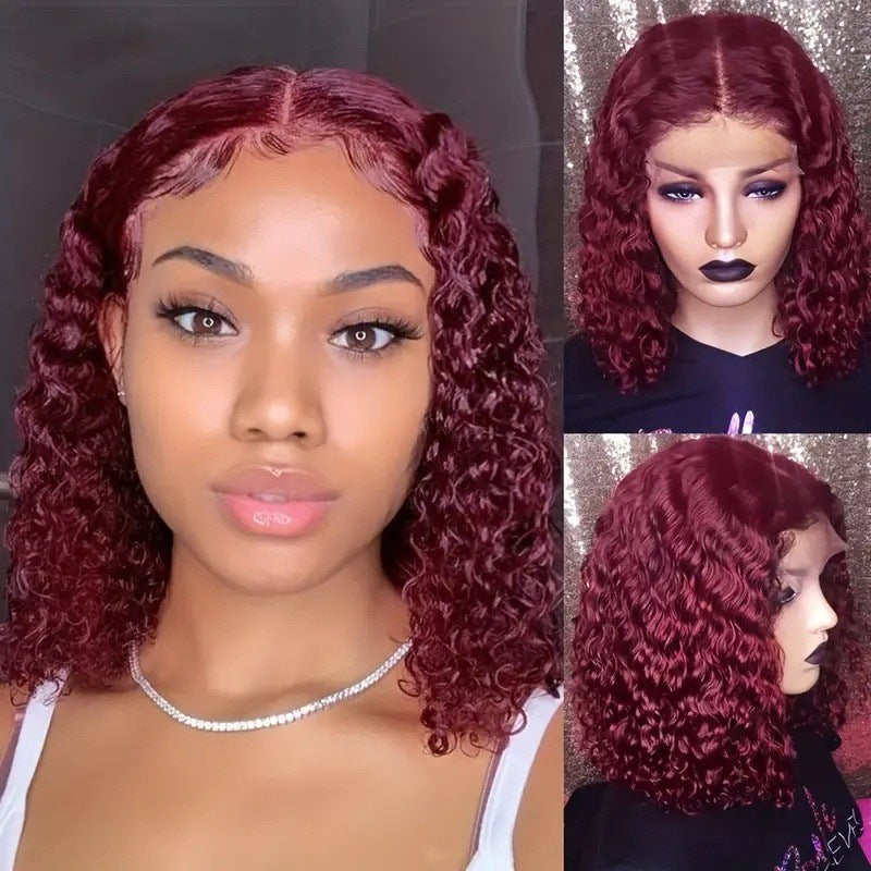 Lace Front Wig with Transparent Front, Adhesive-Free, High-Definition Human Hair