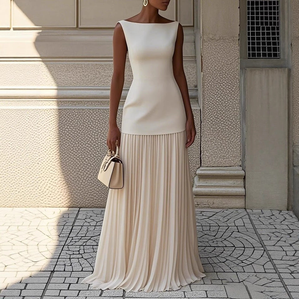 Women's Sleeveless Knit Vest and Skirt Set