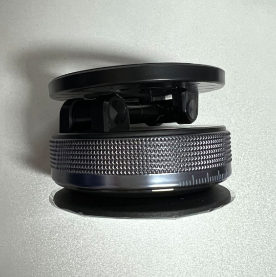 Car-Mounted Folding Magnetic Holder, Metal Rotating Vacuum Adsorption, Double-Sided Kitchen Multifunctional Lazy Phone Holder