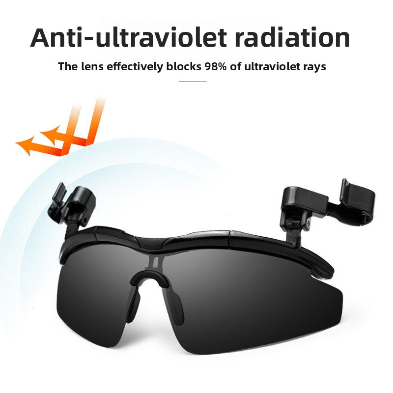 Reversible Clip-On Polarized Golf Sunglasses