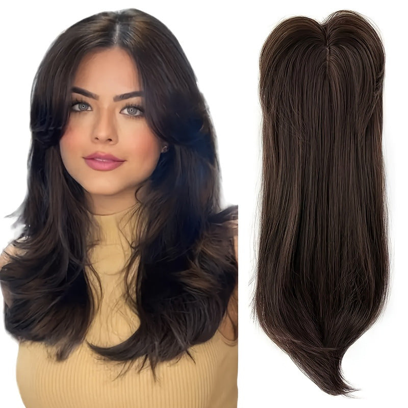 Synthetic Hairpiece for Women with Gradient Color