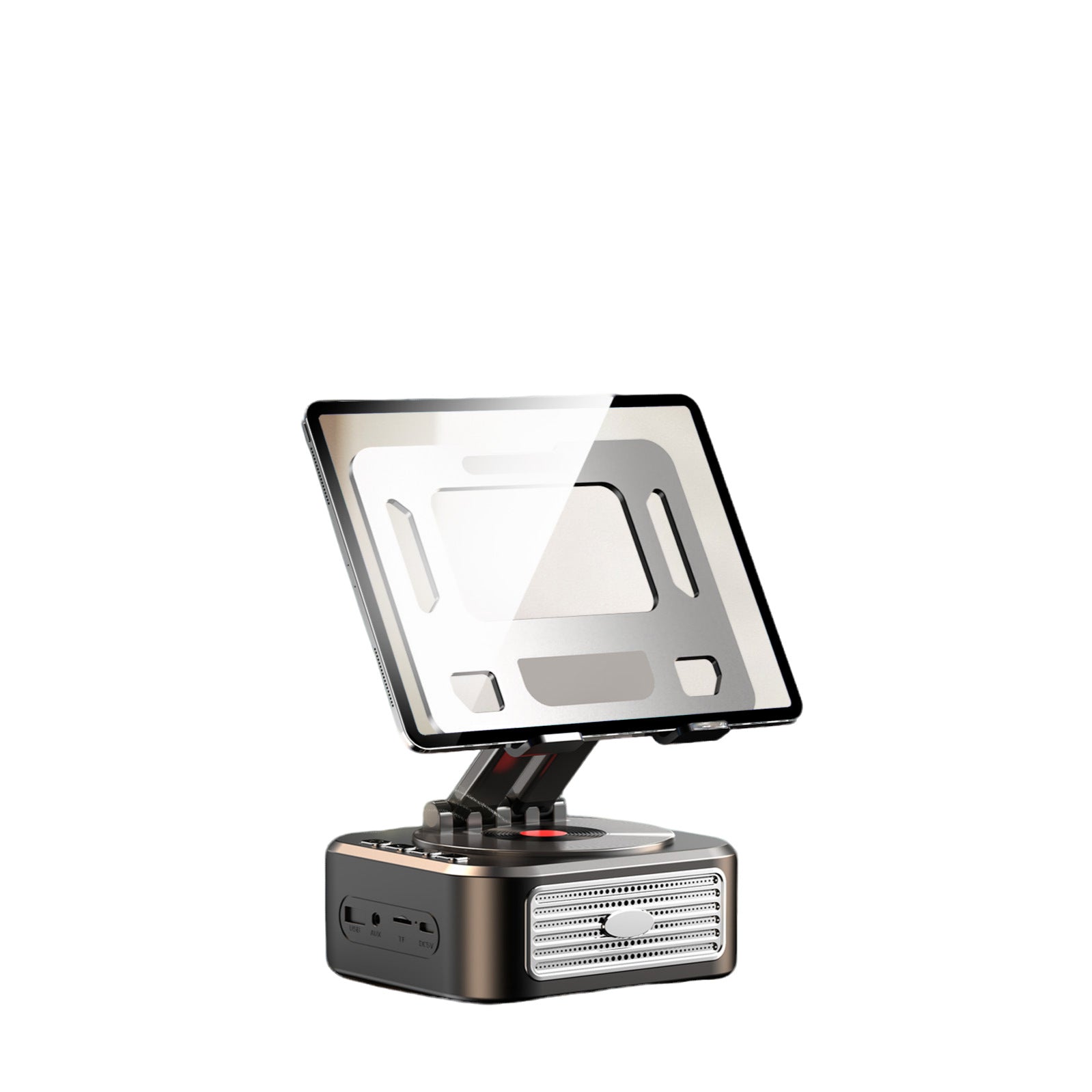 Rotating Tablet Stand with Bluetooth Speaker