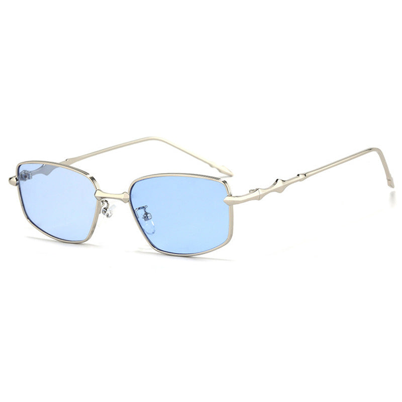 Square Retro Metal Frame Sunglasses