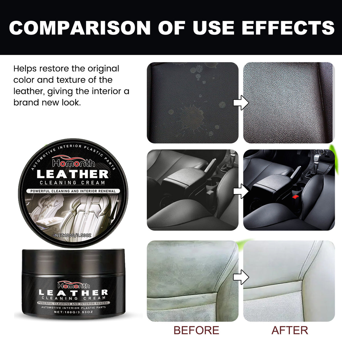 Car Leather Renovator and Cleaner