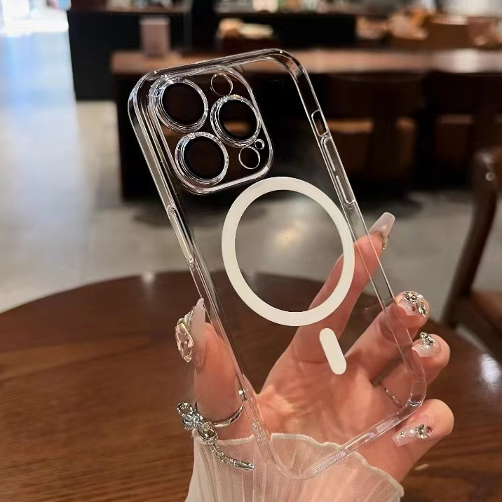 Magnetic Transparent Phone Case for iPhone