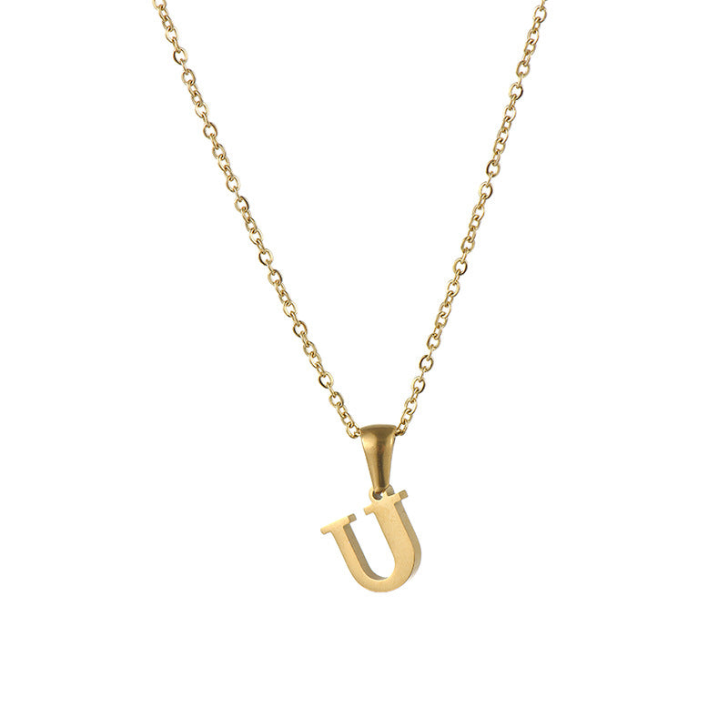 Alphabet Pendant Necklace