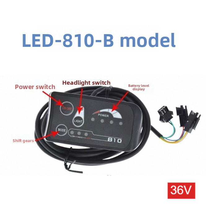 810 LED Display Instrument with Gear Shift