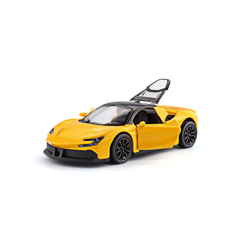Three-Door Alloy Pull Back Toy Car Model