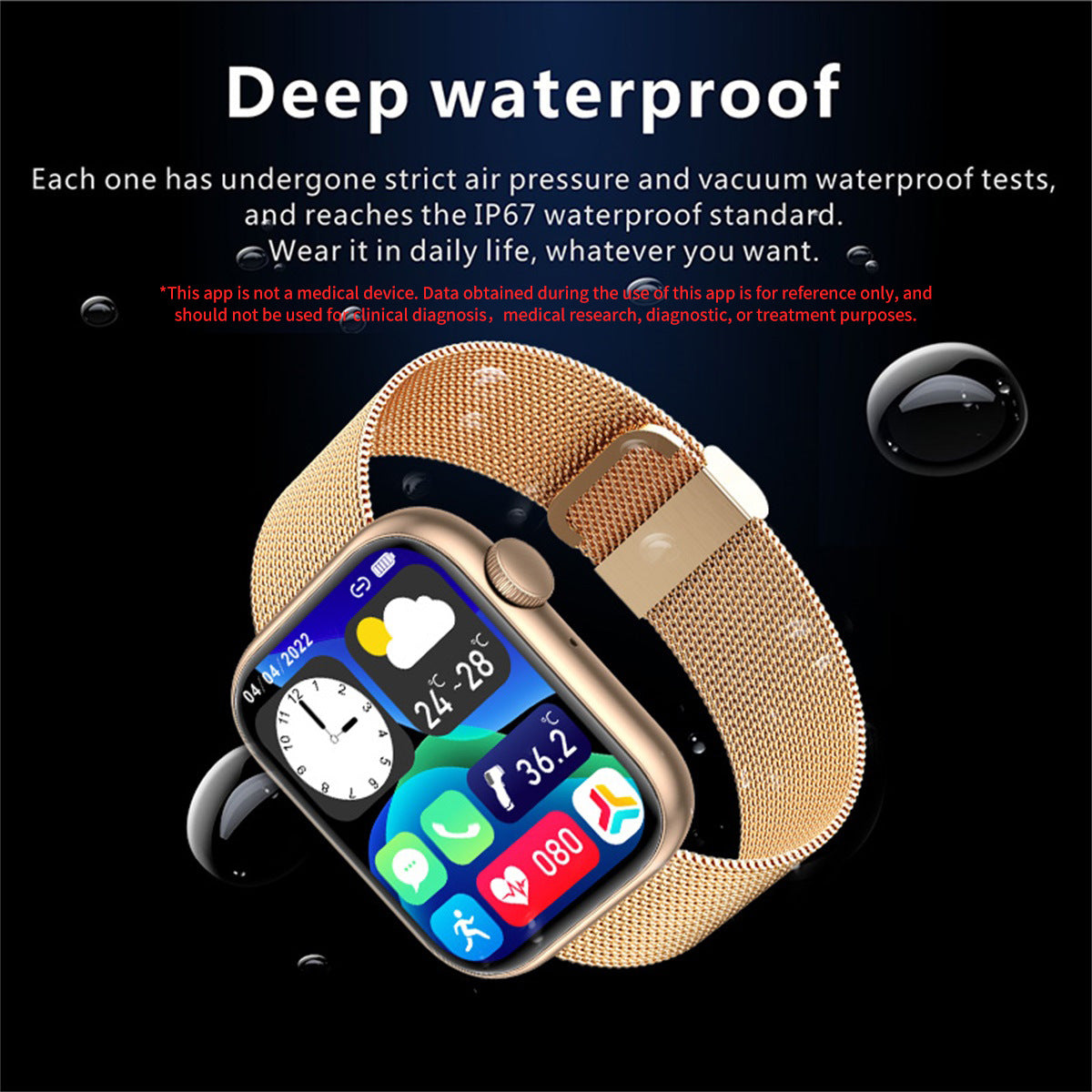 Sports Smart Watch Bluetooth Health Monitor