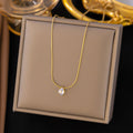 Water drop diamond necklace