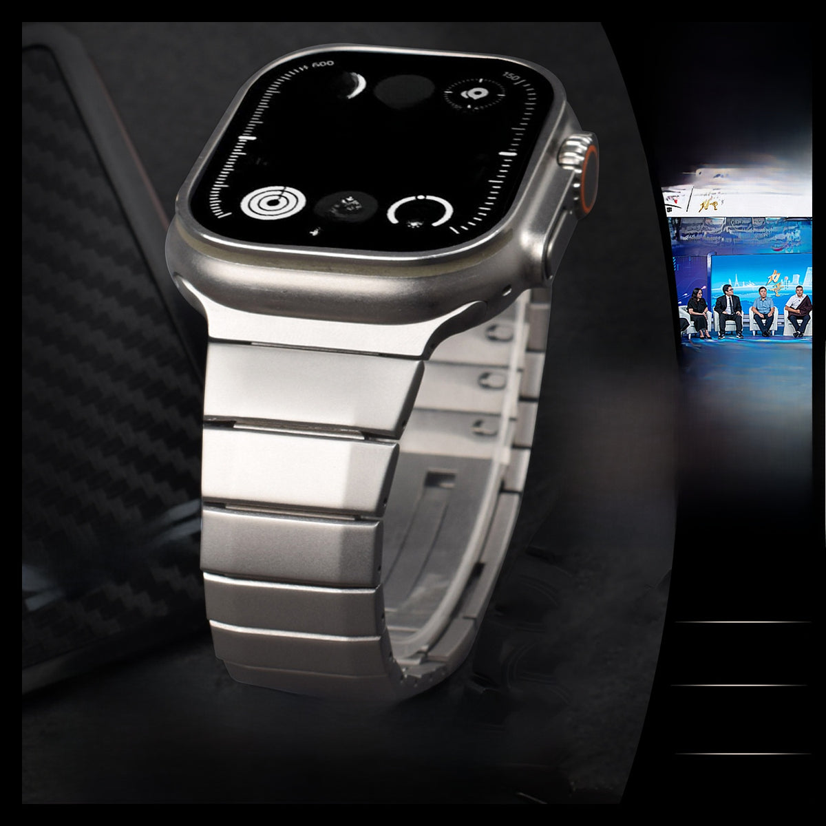 Stainless steel watch strap