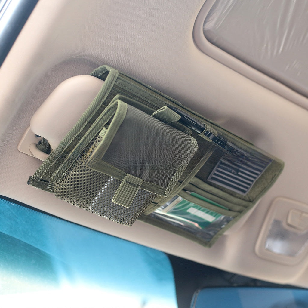 Tactical Car Sun Visor Storage Bag Multifunctional Storage Bag
