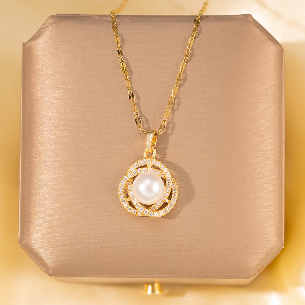 Minimalist Titanium Steel Clavicle Necklace