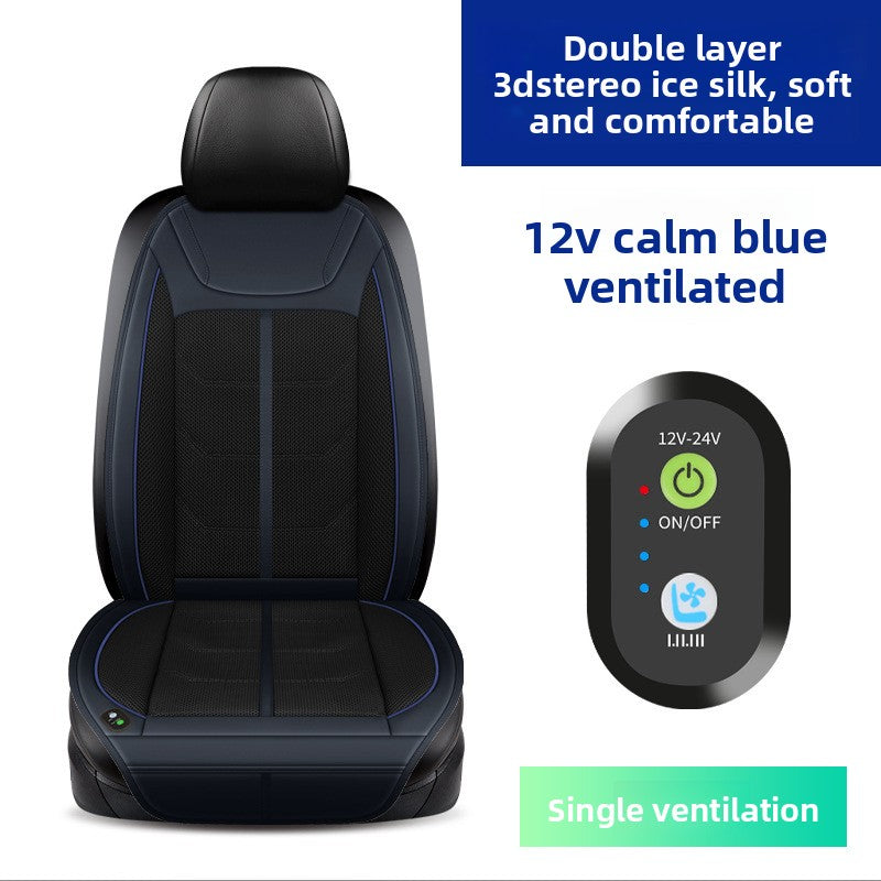 Car air conditioning, cooling and ventilation seat cushion
