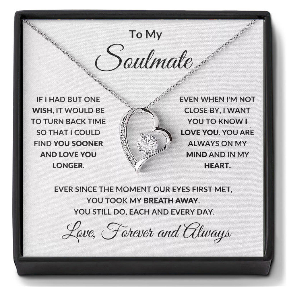 Heart-Shaped Zircon Pendant Necklace with Gift Box