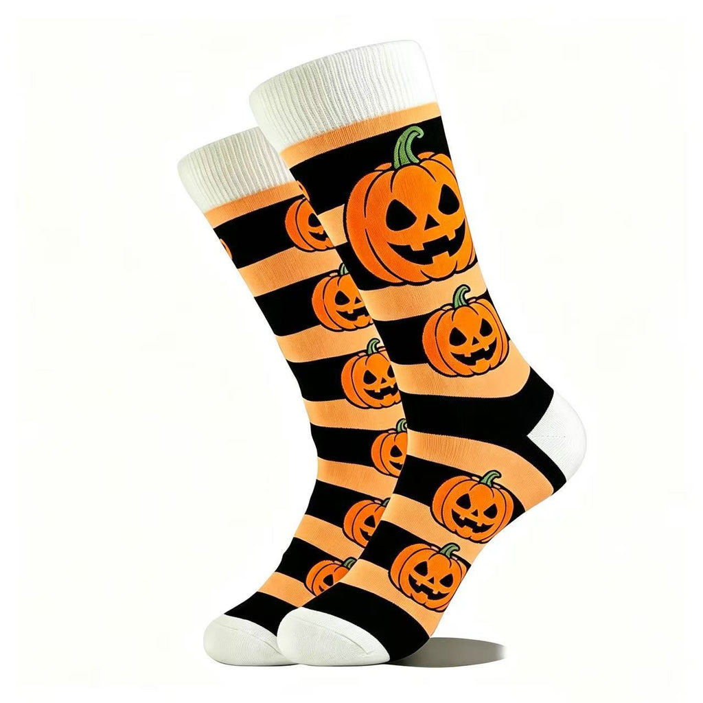 Halloween Themed Mid-Calf Cotton Socks