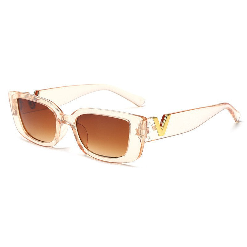 Fashion Oval Frame Sunglasses with UV Protection