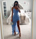 Sleeveless Ruffle Strap Dress