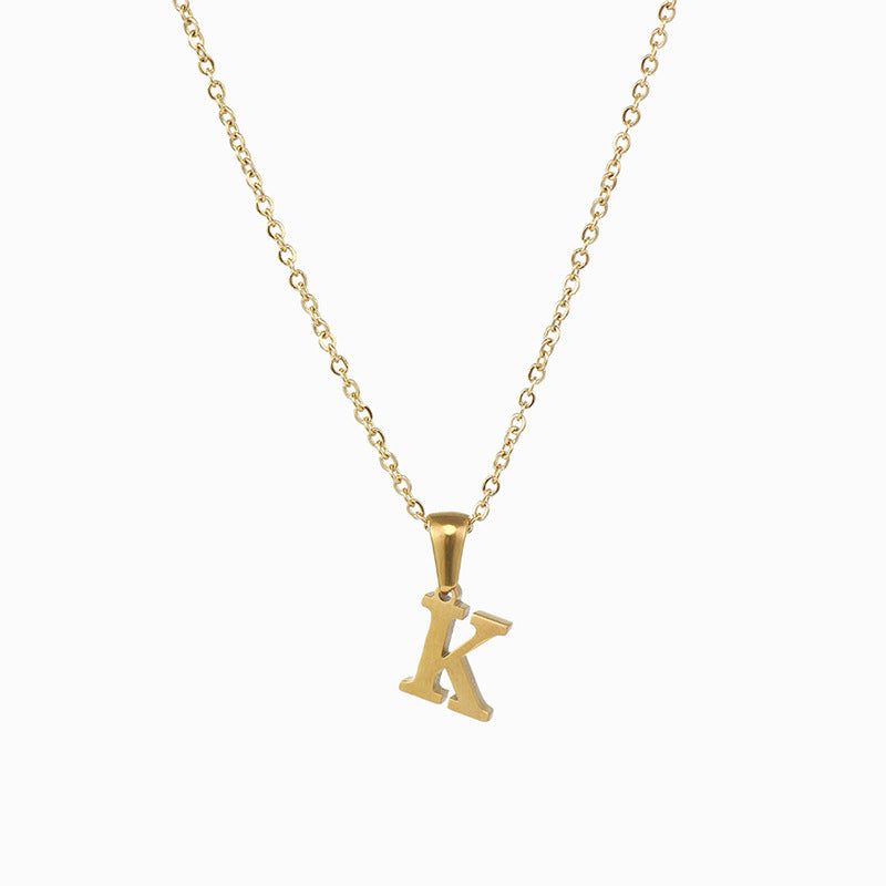 Alphabet Pendant Necklace