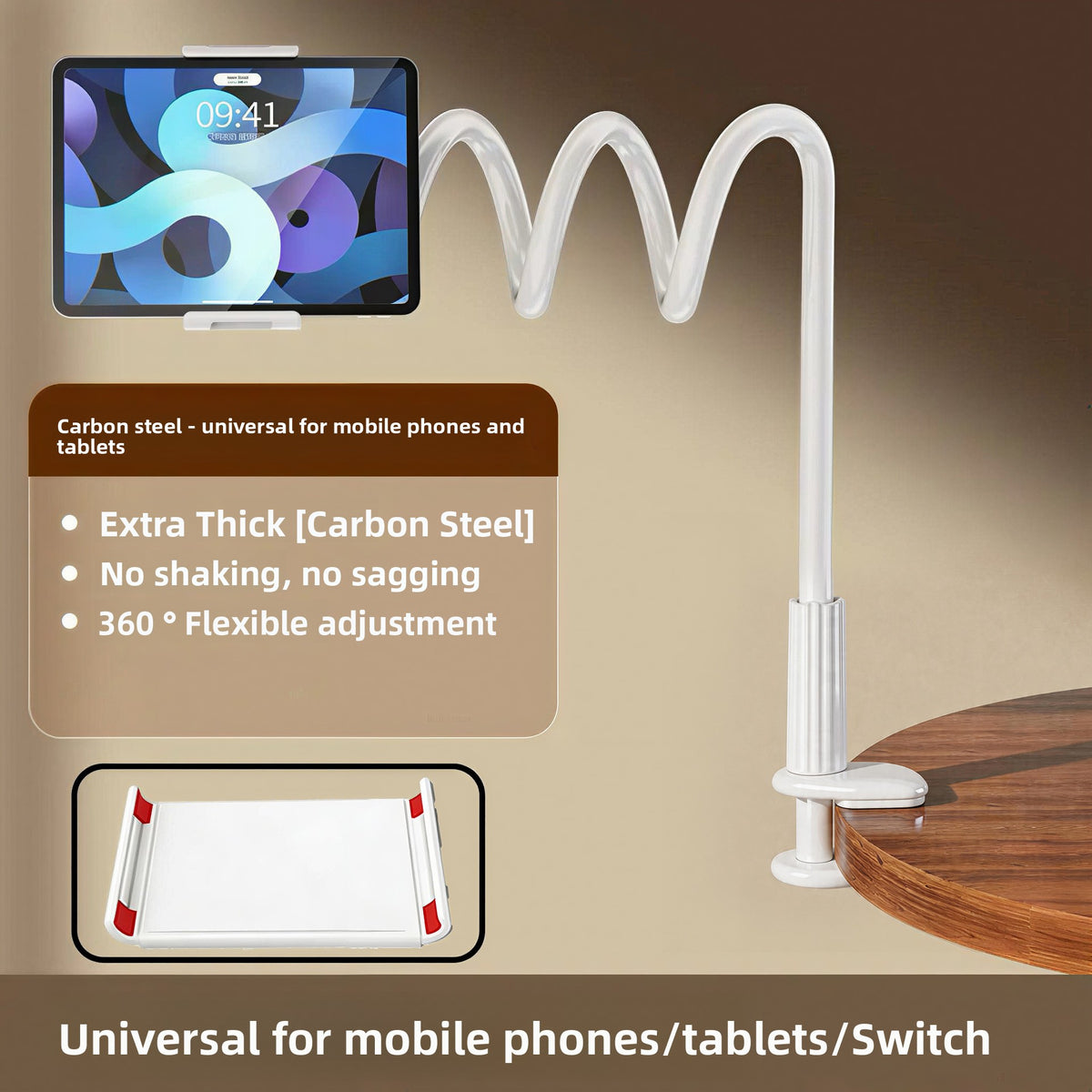 Adjustable Flexible Gooseneck Phone Holder Stand