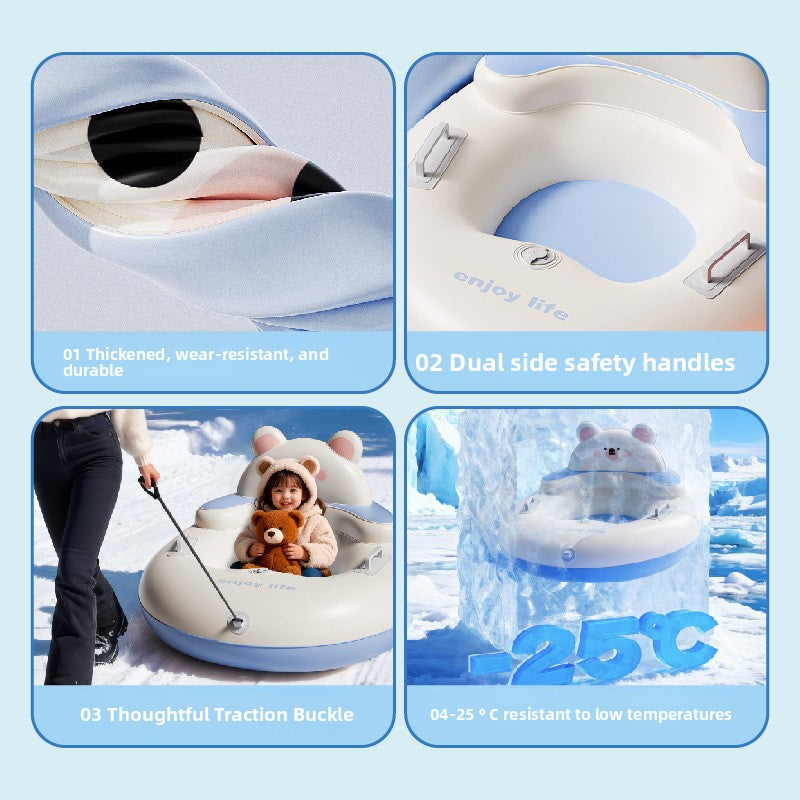 Inflatable Snow Tube for Outdoor Activities