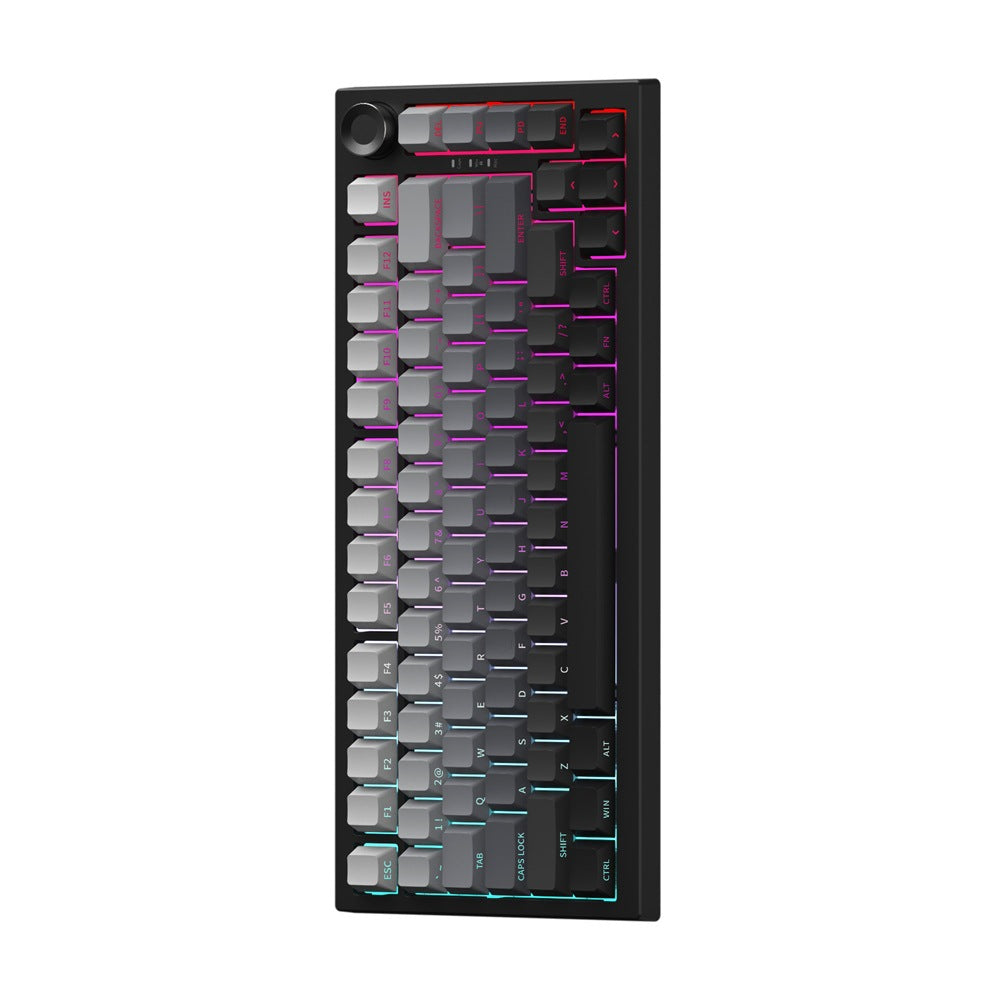 87-Key Triple Mode RGB Side-Engraved PBT Mechanical Keyboard