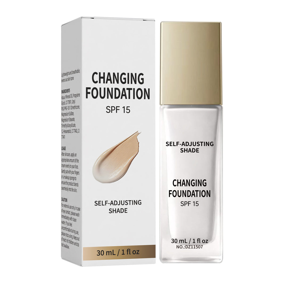 Color Changing Long Lasting Hydrating Liquid Foundation Natural Finish Makeup Base