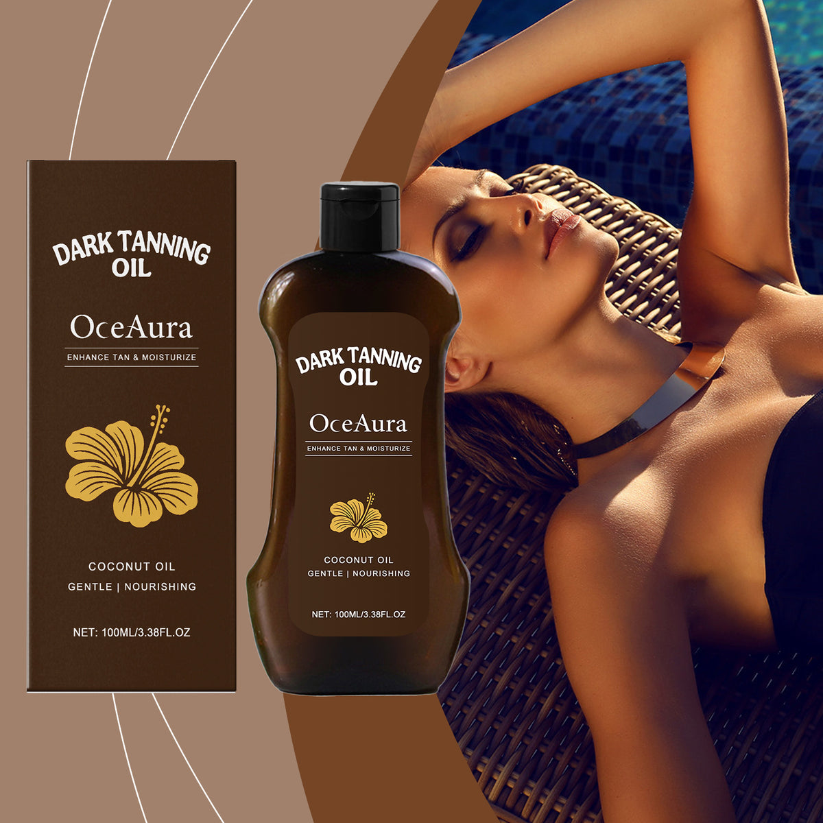 Oceaura Body Tanning Moisturizing Oil