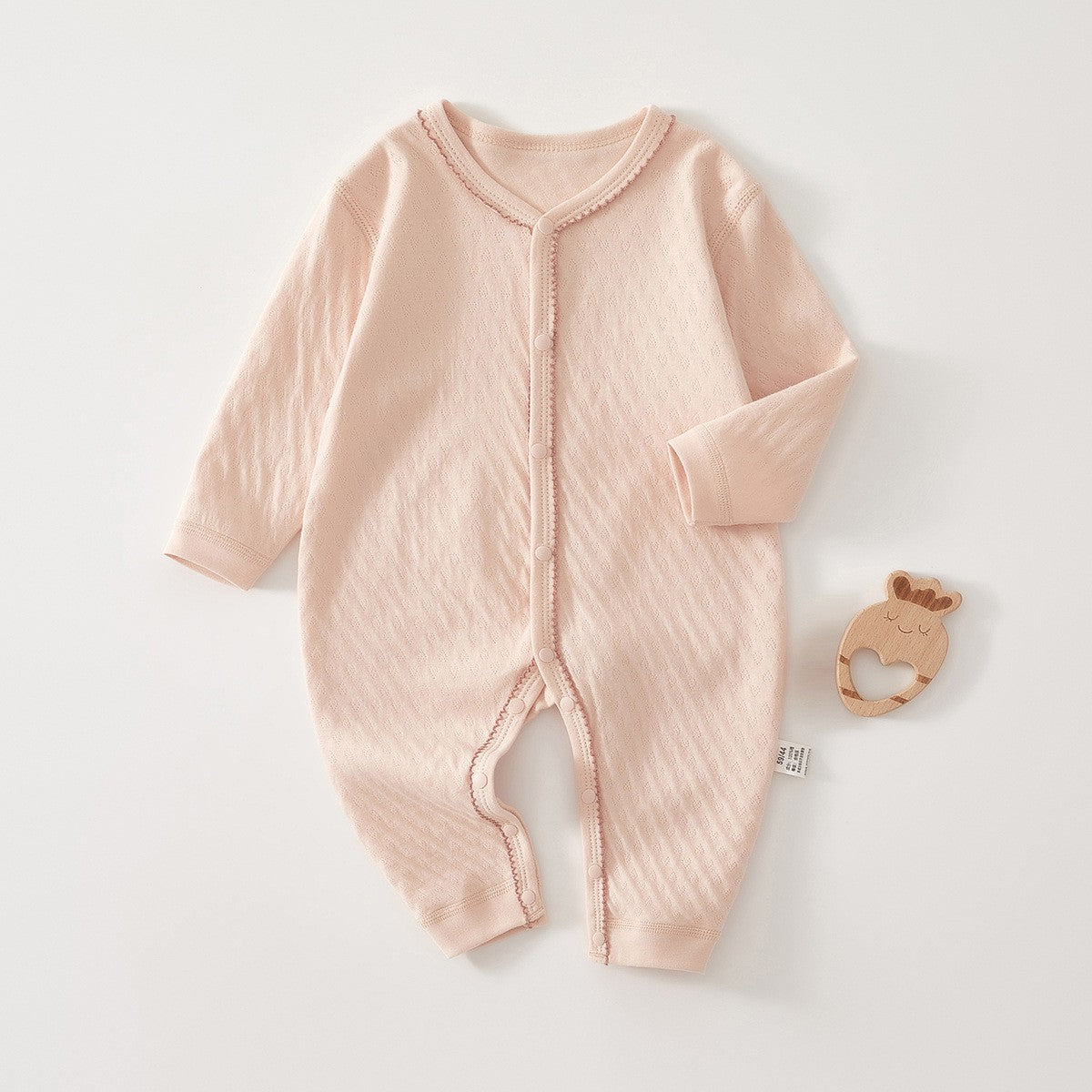Pure Cotton Boneless Long Sleeve Newborn Baby Jumpsuit