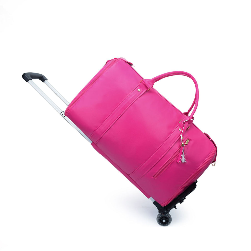 Women Foldable PU Travel Bag Large Capacity