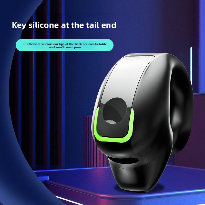 Clip-On Single Ear Bluetooth Earphone