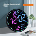 RGB WiFi Wall Clock Digital Perpetual Calendar LED Alarm Clock App Control