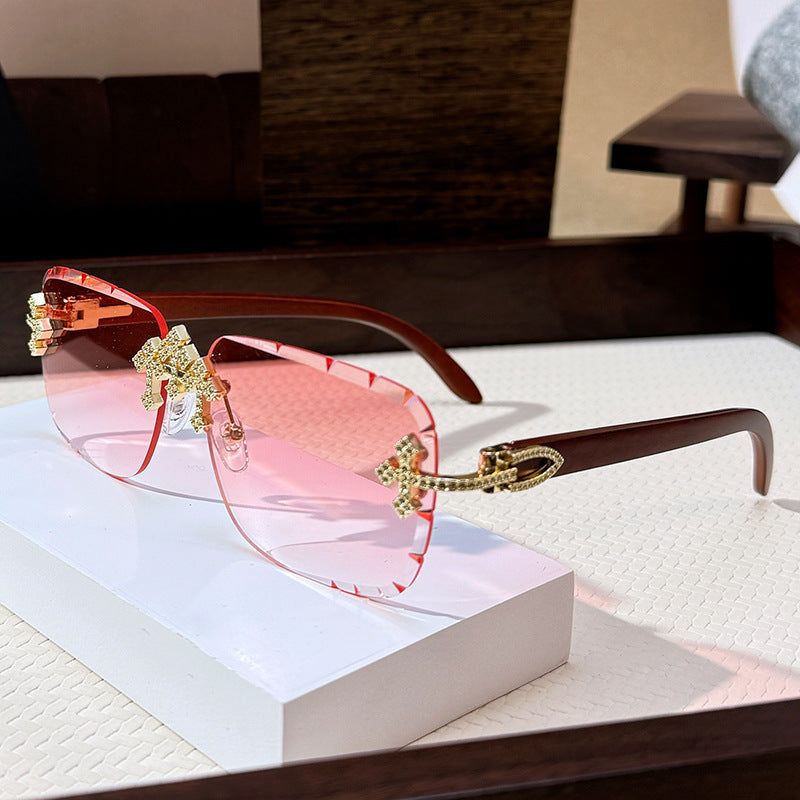 Large Square Frame Sunglasses