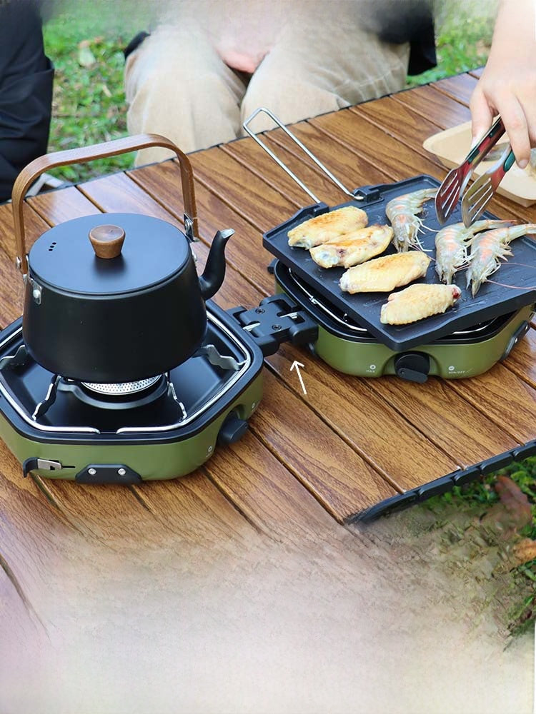 Double-Head Cassette Camping Stove
