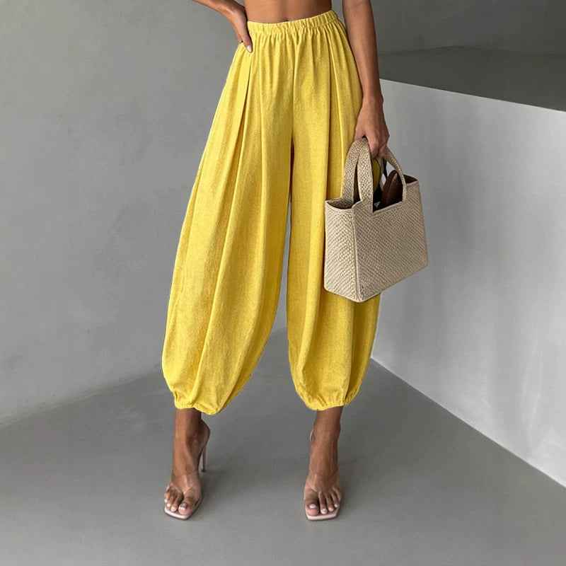 Loose-Fitting Harem-Style Air Pants
