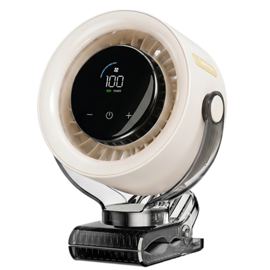 Rechargeable Desktop Circulation Fan with Digital Display