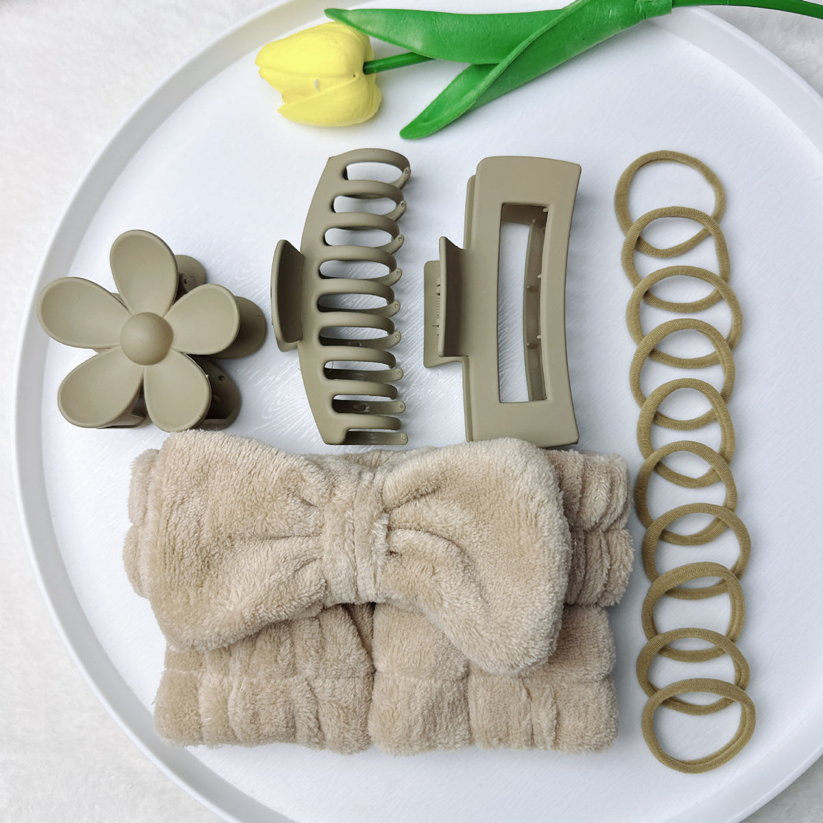Soft Fabric Hair Accessories Set