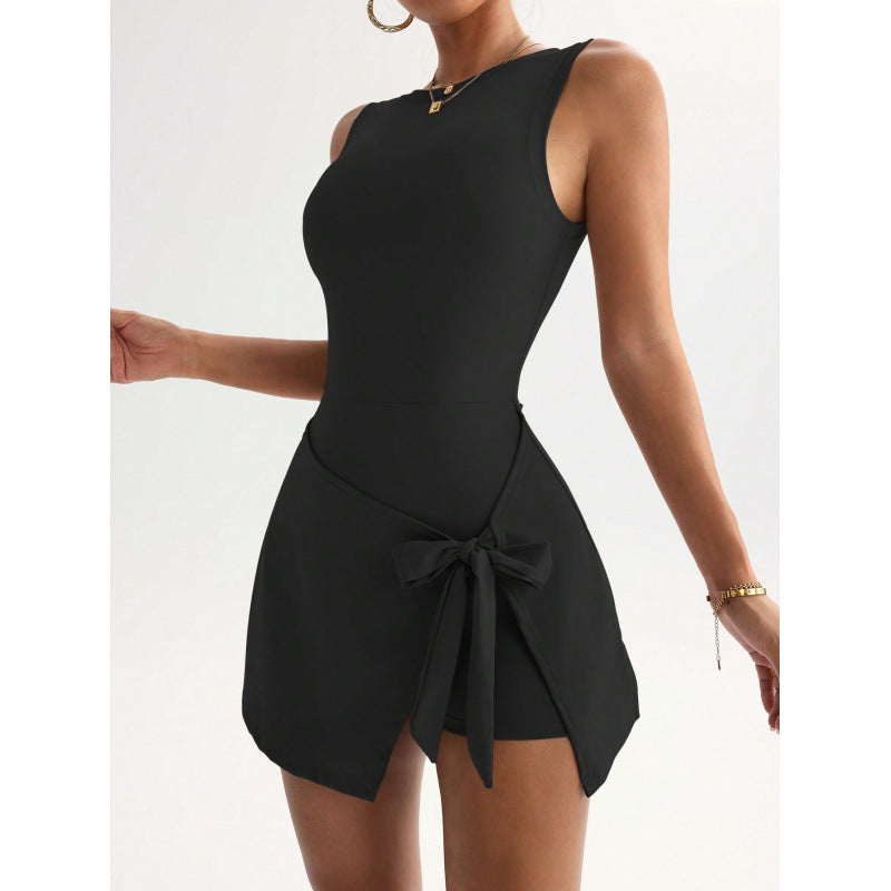 Womens Two Piece Anti Exposure Tennis Dress
