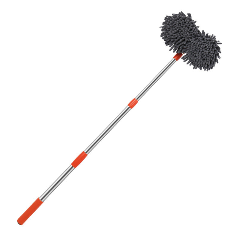 Telescopic Rotating Car Wash Mop with Soft Brush
